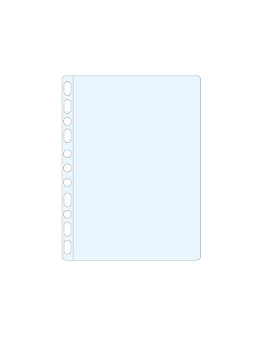 Funda Multitaladro Esselte Din A4 Polipropileno 80 Mc 11 Taladros Cristal Caja De 100 Unidades
