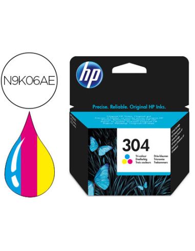 Ink-Jet Hp N.304 Deskjet 3000 / 3720 / 3730 Tricolor 100 Paginas
