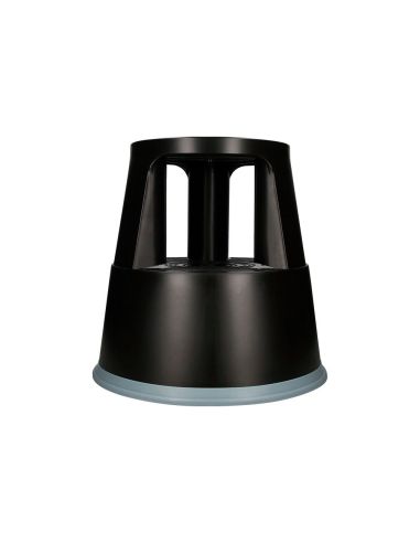 Taburete Q-Connect Ruedas Retractiles Tres Ruedas Dos Niveles Color Negro|Libreriasalesiana