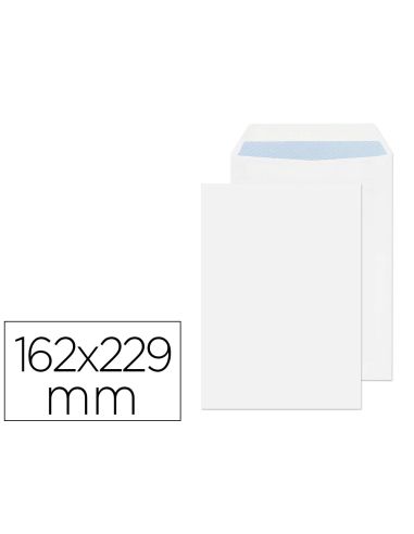 Sobre Liderpapel Bolsa N.16 Blanco C5 162X229 Mm Tira De Silicona Caja De 250 Unidades