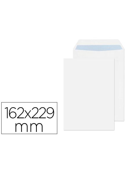 Sobre Liderpapel Bolsa N.16 Blanco C5 162X229 Mm Tira De Silicona Caja De 250 Unidades