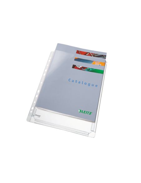 Funda Multitaladro Leitz Din A4 Pvc 170 Mc Con Fuelle Capacidad 200 Hojas Pack De 5 Unidades