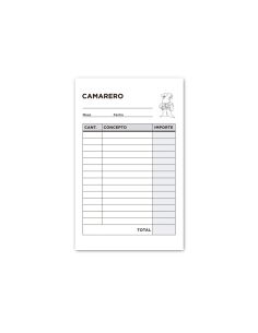 Talonario Liderpapel Camarero Bolsillo Original T150 2