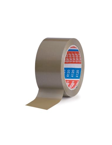 Cinta Adhesiva Tesa Pvc Color Marron 66 Mt X 50 Mm Para Embalaje