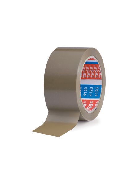 Cinta Adhesiva Tesa Pvc Color Marron 66 Mt X 50 Mm Para Embalaje