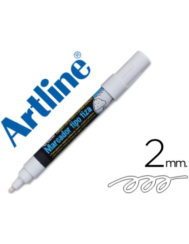 Rotulador Blanco Artline Pizarra Verde Negra Epw-4-Bl Color