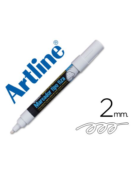 Rotulador Blanco Artline Pizarra Verde Negra Epw-4-Bl Color