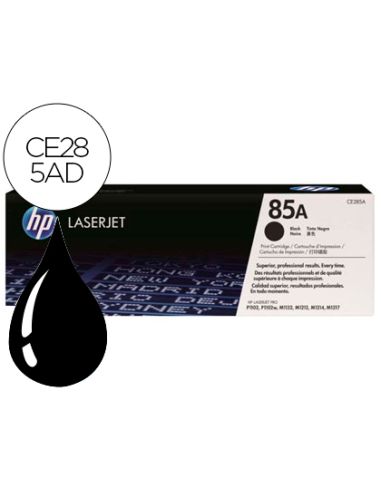 Toner Hp Laserjet Ce285A Negro 1600 Pag Pack 2