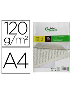 Papel Verjurado Liderpapel A4 120G/M2 Blanco Paquete De 100 Hojas