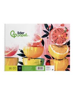 Bloc Dibujo Liderpapel Artistico Frutal Espiral 230X325 Mm 20 Hojas 130G/M2 Sin Recuadro Perforado 2