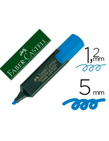 Rotulador Azul Faber Castell Fluorescente Textliner 48
