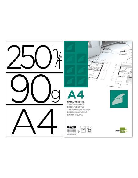 Papel Vegetal Liderpapel 90Gr 210X297Mm