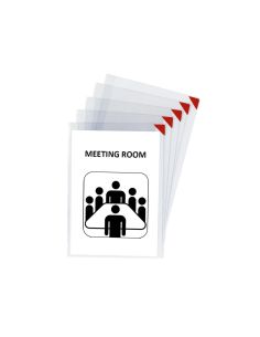 Funda De Presentacion Djois Adhesiva Removible Din A4 Con Esquina Magnetica Capacidad Para 10 Hojas Pack 5 Unidades 2