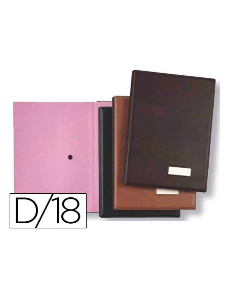 Portafirmas Pardo 0875 18 Departamentos Color Negro