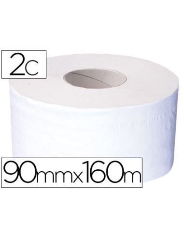Papel Higienico Mini Jumbo 2 Capas 160 Mt Para Dispensador T2