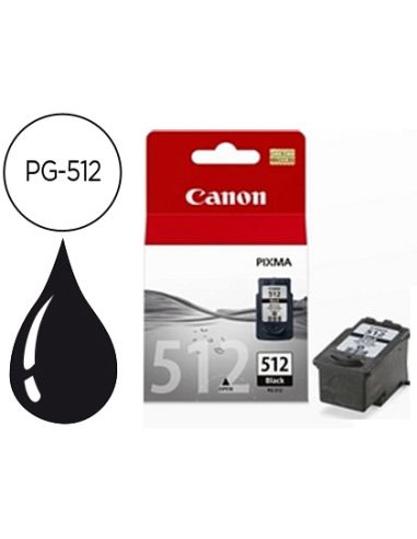 Ink-Jet Canon Pg-512 Negro Pixma Mp240/260/480 400 Pag