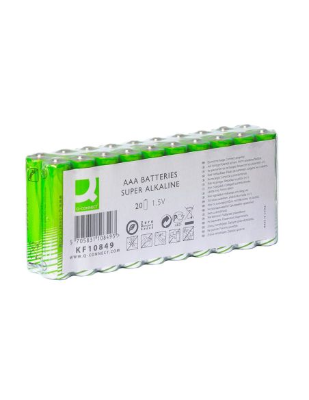 Pila Q-Connect Alcalina Aaa Paquete Con 20 Unidades|Libreriasalesiana