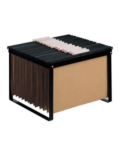 Soporte Para Carpetas Colgante Q-Connect Negro Bastidor De Sobremesa Para Carpetas Tamaño Folio Y Din A4