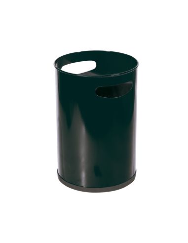 Papelera Metalica Con Asas 101 Negra 32X21 Cm 12 Litros