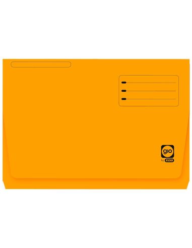 Subcarpeta Cartulina Gio Folio Pocket Naranja Con Bolsa Y Solapa 320G/M2