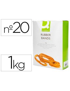 Gomillas Elasticas Q-Connect 1000 Gr Numero 20 200 X 2 Mm