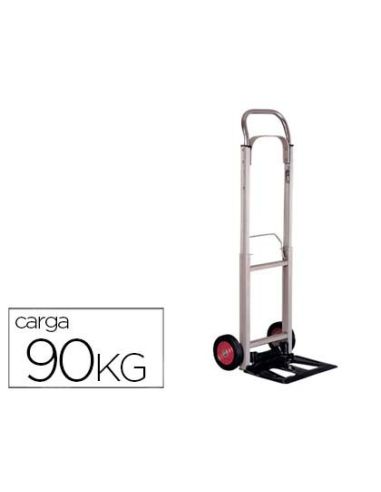 Carretilla Portapaquetes Q-Connect Con Ruedas Plegablesen Aluminio Carga 90 Kg 1110X390X410 Mm|Libreriasalesiana