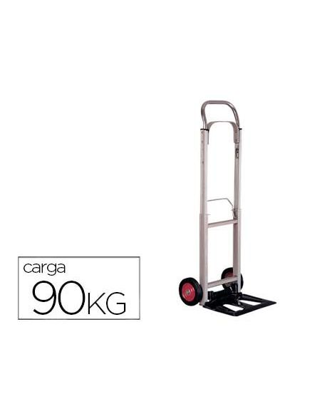 Carretilla Portapaquetes Q-Connect Con Ruedas Plegablesen Aluminio Carga 90 Kg 1110X390X410 Mm|Libreriasalesiana