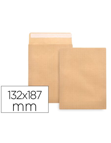 Sobre Liderpapel Bolsa N.4 Kraft Salarios 132X187 Mm Tira De Silicona Caja De 500 Unidades