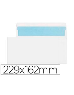 Sobre Liderpapel N.11 Blanco Din C5 162X229 Tira De Silicona Caja De 500 Unidades