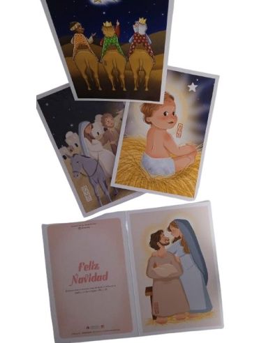 Christmas Diptico Comic Misiones Salesianas C/ Sobre Precio X Unidad 10 Surtidos