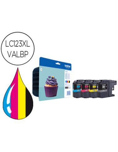 Ink-Jet Brother Dcp-J4110Dw Mfc-J4410Dw/4510Dw/ 4710Dw/6520Dw 6720Dw/6920Dw Pack 4 Colores -600 Pag