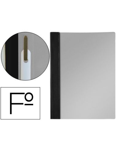 Carpeta Dossier Fastener Pvc Esselte Folio Negro