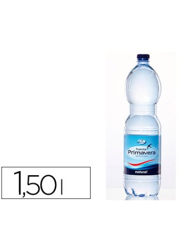 Agua Mineral Natural Fuente Primavera Botella De 1,5 L