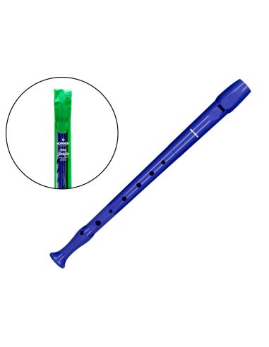 Flauta Hohner 9508 Color Azul Funda Verde Y Transparente