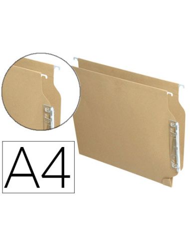Carpeta Colgante Fade Din A4 Visor Lateral Kraft Eco