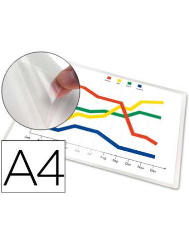 Funda Autoadhesiva Q-Connect Din A4 210X297Mm Pack De 5 Unidades