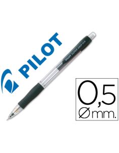 Portaminas Pilot Super Grip Negro 0,5 Mm Sujecion De Caucho