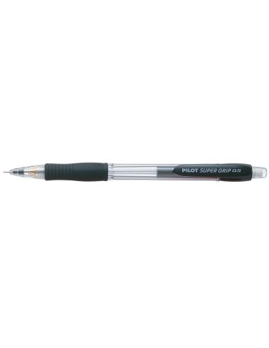 Portaminas Pilot Super Grip Negro 0,5 Mm Sujecion De Caucho