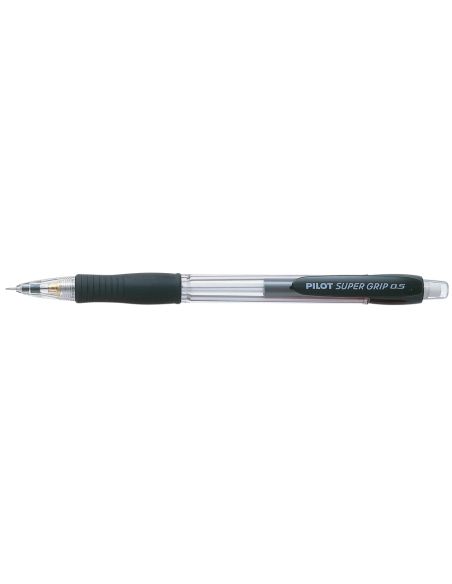 Portaminas Pilot Super Grip Negro 0,5 Mm Sujecion De Caucho