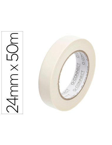 Cinta Adhesiva Q-Connect Para Pintar 50 Mt X 24 Mm