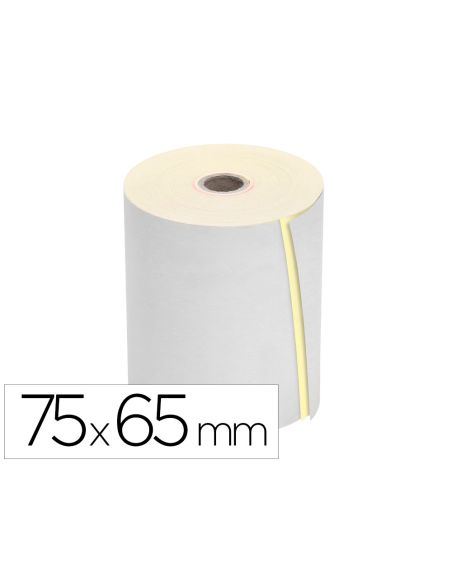 Rollo Sumadora Q-Connect Electro 75 Mm Ancho X 65 Mm Diametro Copiativo Con 2 Hojassin Bisfenol A