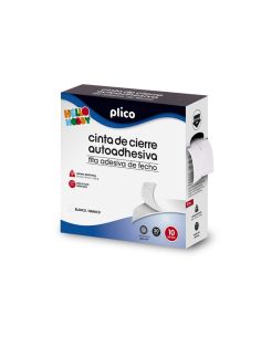 Cinta De Cierre Adhesiva Plico Velcro Blanco 20Mm X 10M 2