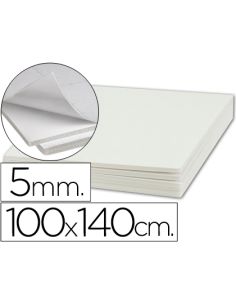 Carton Pluma Liderpapel Blanco Adhesivo 1 Cara 100X140 Cm Espesor 5 Mm