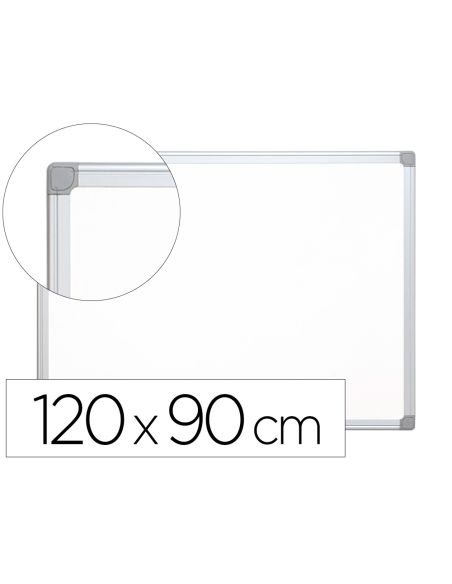 Pizarra Blanca Q-Connect Melamina Marco De Aluminio 120X90 Cm