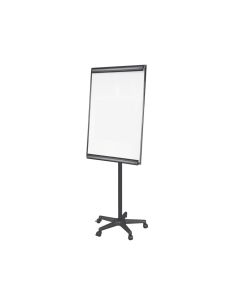 Pizarra Movil Q-Connect Con Ruedas Para Conferencias Tablero Lacado Blanco Apta Para Escritura Directa Y Bloc 2