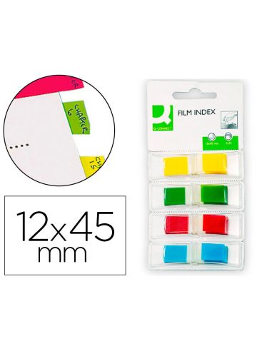 Banderitas Separadoras Q-Connect Dispensador 4 Colores 35 Hojas Por Color|Libreriasalesiana
