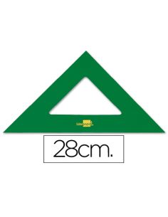 Escuadra Liderpapel 28 Cm Acrilico Verde