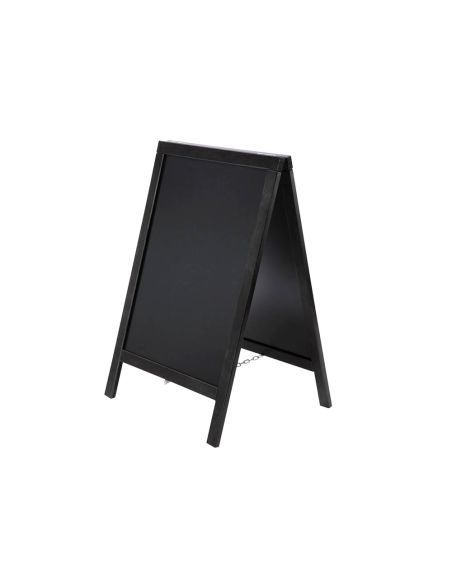 Pizarra Negra Liderpapel Caballete Doble Cara De Madera Con Superficie Para Rotuladores Tipo Tiza 55X85 Cm