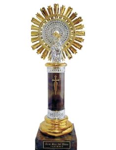 Virgen Del Pilar Metal/Plastico 10,5Cm Marron