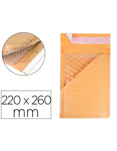Sobre Burbujas Crema Q-Connect E/2 220 X 260 Mm Caja De 100